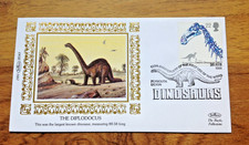 The Diplodocus Dinosaurs 1991  Benham Special Plymouth Handmark First Day Cover