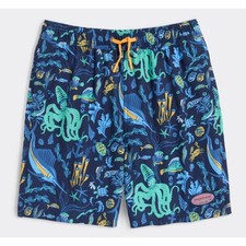 Vineyard Vines Boys Chappy Swim Trunks 4T Sea Life Recycled UPF 50 Preppy UPF