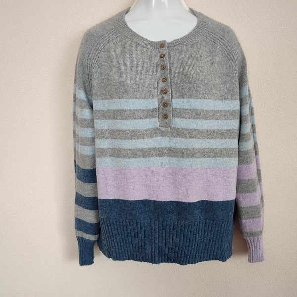Women White Stuff Sweater Grey Cotton 36 / S / 44