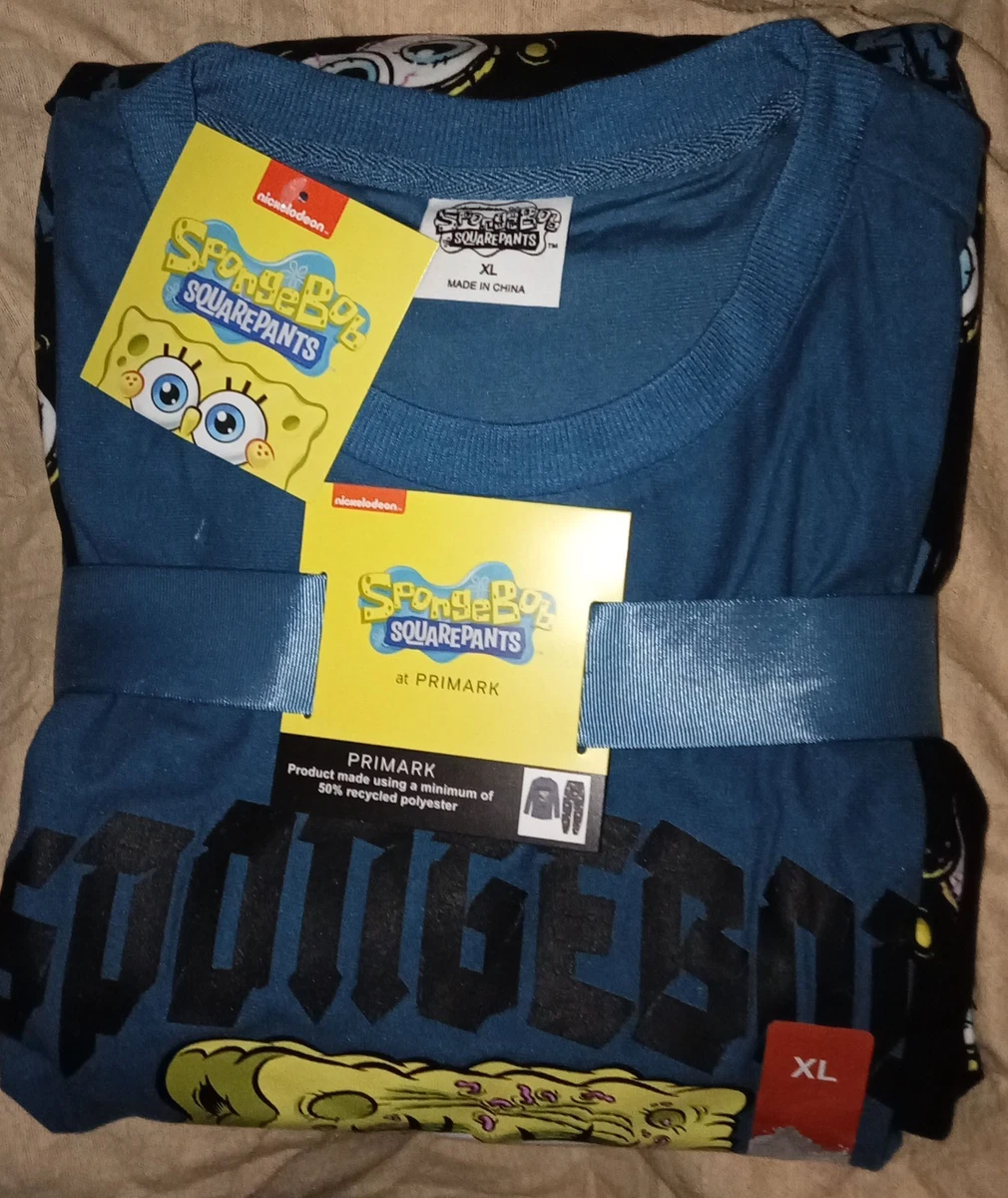 Nickelodeon SpongeBob SquarePants - Pigiama Uomo Manica Lunga, Taglia X-Large, Stile Chillin'