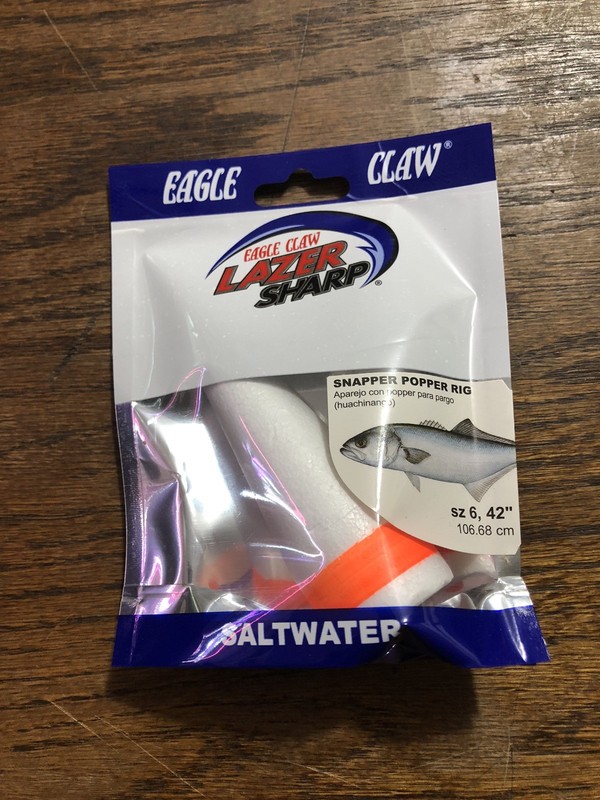 Eagle Claw Snapper Popper Bluefish  Rig with  weighted popping float