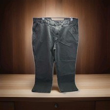 Carhartt Carpenter Duck Black Utility Work Pants Mens 44x30 Relaxed Fit 14806