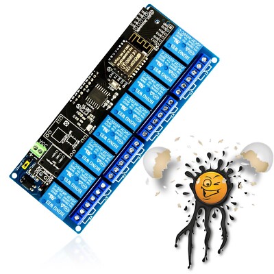 Tasmota EI-OT ESP8266 ESP-12S Smart Home 8 Kanal PRO Relais assembled