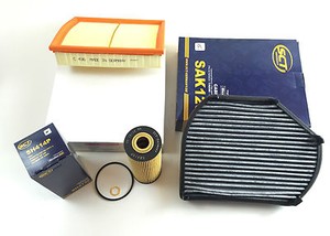 Dieselpartikelfilter Reiniger Für Chrysler 300 C 3.0 CRD – Inkl. Öl-, Luft- & Aktivkohlefilter, Komplettpaket Filter Set