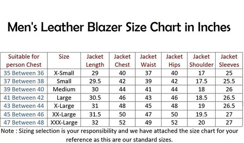 Leather Blazer Jacket Men's Coat Lambskin Slim Fit Soft Men Two Real US Black 12 - Picture 3 of 4