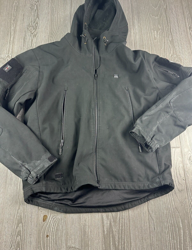 DEWBU Mens Heated Jacket w/12V Size XL Black