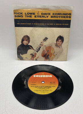 NICK LOWE & DAVE EDMUNDS SING THE EVERLY BROTHERS 45 NM Columbia AE7-1219 1980