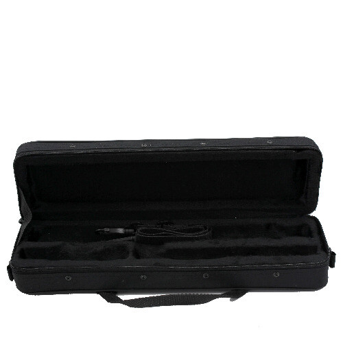 Estuche de flauta negro accesorios de instrumentos de viento de madera almohadilla bolsa grande con correa de almacenamiento - Imagen 3 de 13