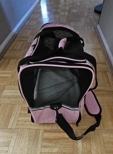 Pet Carrier Cat Travel Bag Portable Soft Sided Comfort Case Airline Approved Dog - Picture 5 of 6