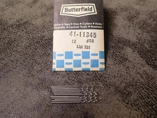 Union Butterfield 4111345 Screw Machine Length #58 HSS Drill 12 Pack (BN428)