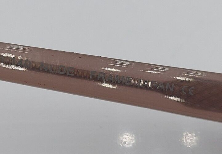 Smith Parallel Brown Oval Half-Rim Sunglasses FRA… - image 8