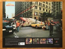 2003 War of the Monsters PS2 Vintage Print Ad/Poster Kaiju Video Game Promo Art