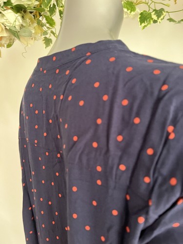 JOULES Maddie Shirt Dress Size 16 18 & 20 Navy Spot Tiered Long Sleeve NEW PA02 - Picture 6 of 17