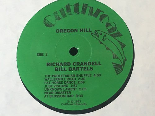 RICHARD CRANDELL & BILL BARTELS - Oregon Hill ~ CUTTHROAT | Recorded: 1983 NICE - Foto 4 di 5
