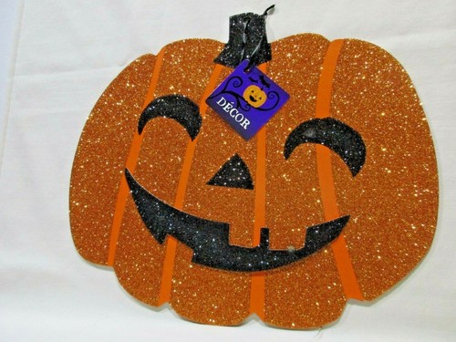 Zucca scintillante Halloween da appendere parete finestra aula scuola dormitorio camera da letto - Foto 2 di 2