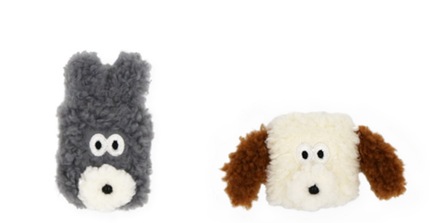 Cute Bunny Punny Boucle Smarttok Cell Phone Grip Holder Stand - 第 2/12 張圖片