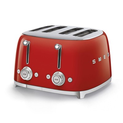 SMEG 50er Retro-Stil 4 Scheiben Toaster in rot