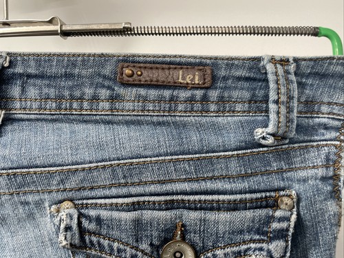 L. e. i. Girl's 5 Pocket Cotton Blend Stretch Blue Jeans Pants Juniors Size 9 - Picture 13 of 16