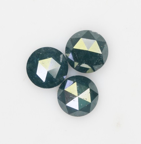 Natural Loose Round Rose Cut Blue Color Diamond 0.60 CT 3.7 MM Rose Cut Diamond - Picture 3 of 8