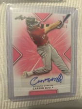 2021 Leaf Perfect Game National Showcase Pink 3/3 Carson Queck Auto