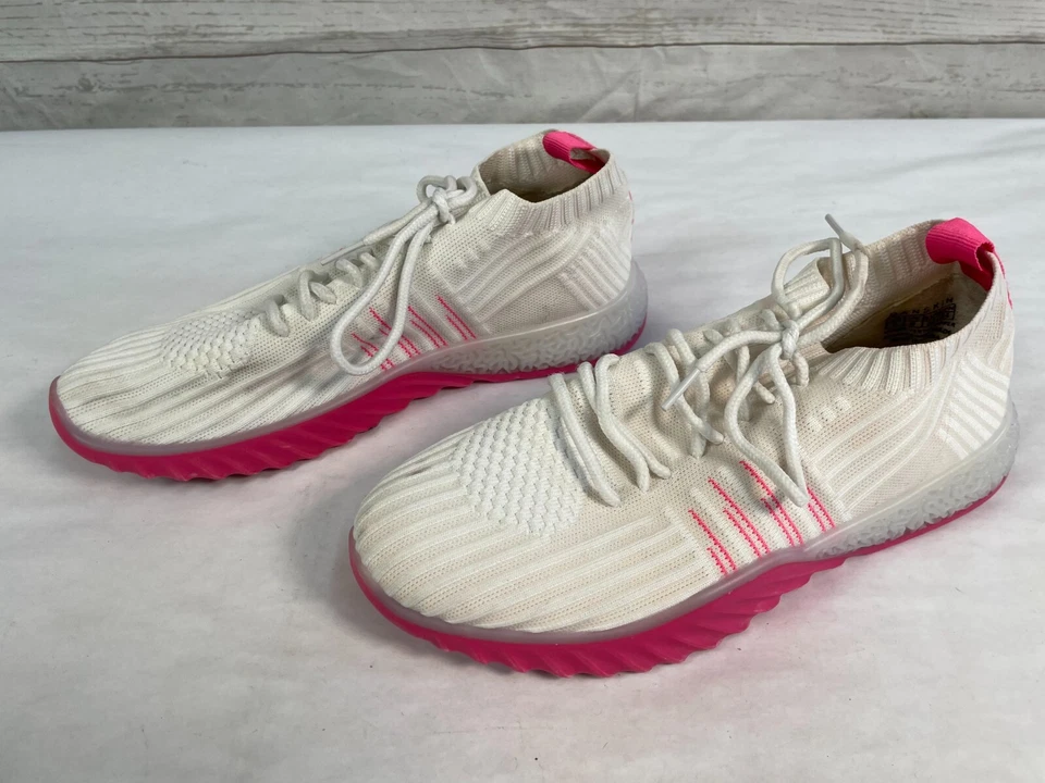 Zapatillas deportivas Danskin para mujer blancas/rosas de punto positivo talla 8 Foto 4 de 4