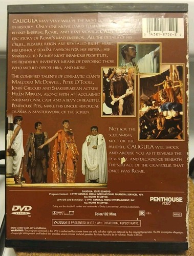 Caligula (DVD, 1999) Malcom McDowell Anniversary Edition - Picture 2 of 2