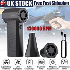 130000RPM Turbo Blower Jet Fan Violent Turbofan Brushless Motor USB Rechargeable