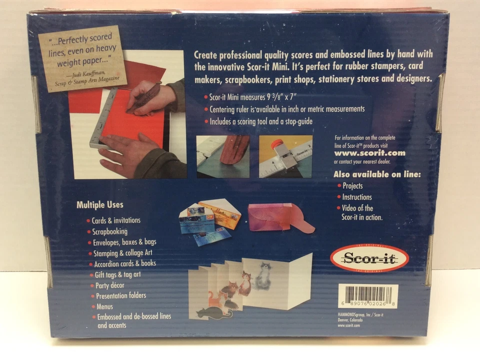 Scor-it Mini Scoring Board Inches or Metric, 9-3/8 x 7" tool, LOT OF 2 - Image 2 of 2