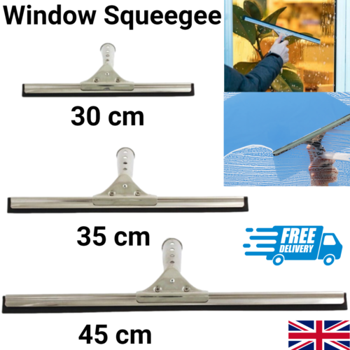 Window Squeegee Rubber Wiper Blade Shower Screen Washer Glass Small Cleaning - Picture 1 of 13