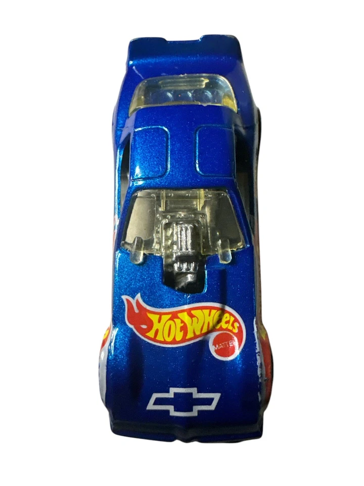 Pontiac Firebird 1977 vintage coche divertido azul error logotipo Chevy diecast Foto 3 de 4