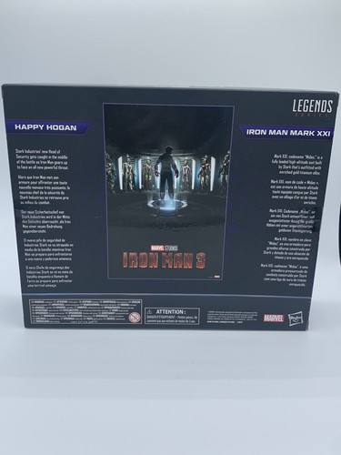 Marvel Legends Infinity Saga Iron Man 3 Happy Hogan and Mark 21 ""Midas"" conjunto - Imagen 2 de 2