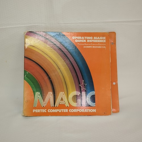 Vintage PERTEC COMPUTER CORPORATION MAGIC Operating Quick Reference 1981 Guide - 第 1/12 張圖片