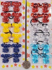 2 pack of knocker ball ELASTIC hair Scrunchie tie bead girl Ponytail Holder