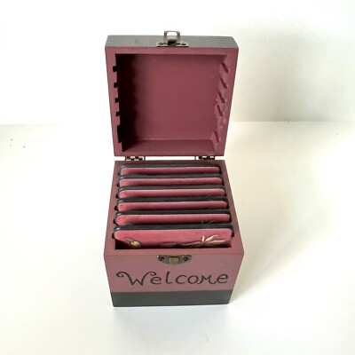 CRAZY MOUNTAIN Fall Autumn Welcome Coaster Box Set OS 