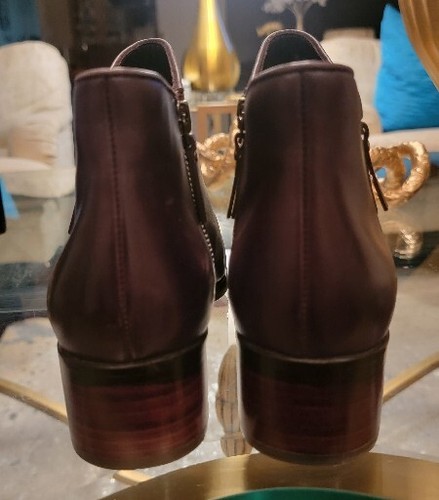 Cole Haan Grand Zero Womens Size 9 B M Brown Leather Ankle Boots Zip - Picture 6 of 9