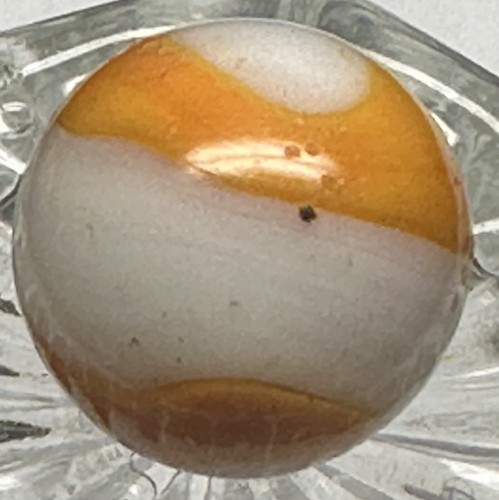 Vintage Akro Agate Electric Orange Corkscrew Snake Marble (0.59”) - Picture 4 of 11