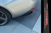 CUP Diffusor Seiten Ansatz SET Schwarz Lexus IS MK3 200T Flap Heck StoßStange