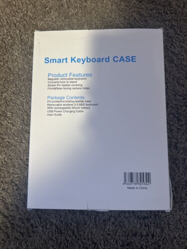 MAGNETIC REMOVABLE BLUETOOTH KEYBOARD WITH CASE FOR APPLE IPAD 9.7" - Picture 2 of 2
