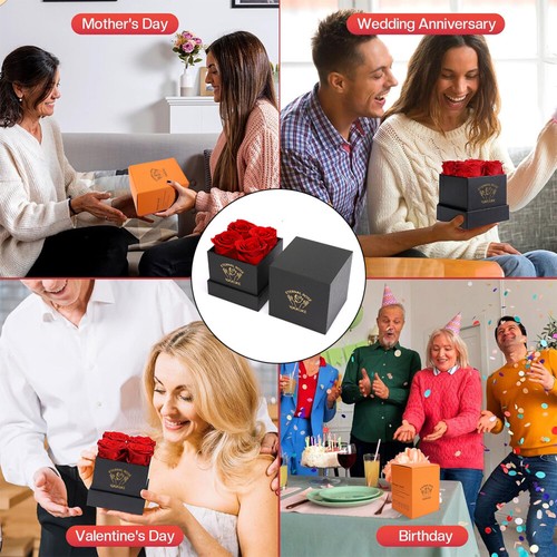 Rosenbox Infinity Rosen,Konservierte Rose,Ewige Rose,Geburtstagsgeschenke Frauen - Bild 9 von 18