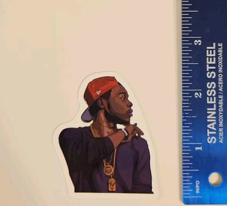 Hip Hop Rapper Laptop Sticker / Decal Of Rap Artist Graffiti Street Art Sticker - Image 2 of 4