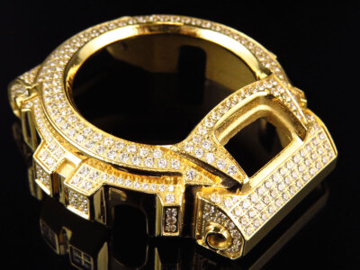 G-SHOCK DW-6900CBゴールド G-Shock Black DW 6900 Yellow-Gold Plated Steel Diamond Watch