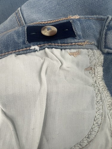 Abercrombie Slim 15/16 Jeans Distressed Patches Girls High Rise Ankle Straight - Picture 17 of 21