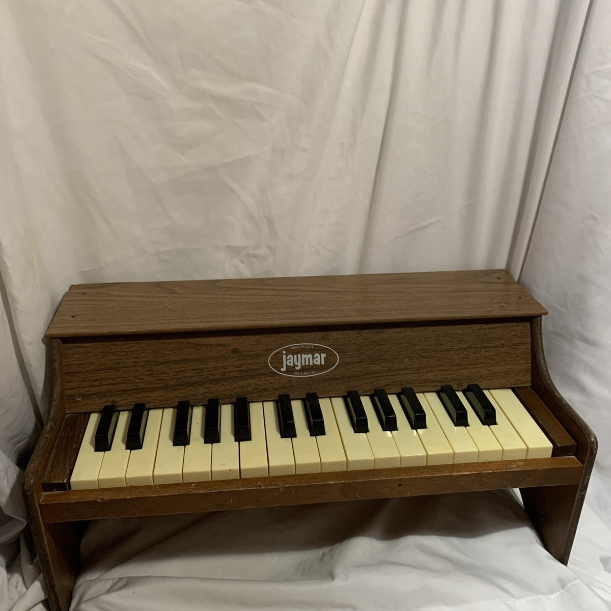 VTG 50s-60s JAYMAR TOY PIANO 30 Keys Miniature Wood Wood
