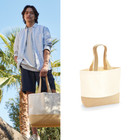 Westford Mill Jute base canvas tote