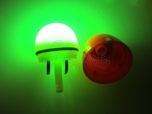 LED 2 light Electrical Ellipsoid Abo Night Fishing Float Warehou Bream Mackerel - Picture 7 of 12