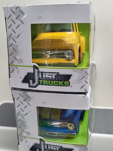 2021 Jada Just Trucks Paar 1956 Ford F-150 1:32 gelb blau gelbe Streifen TK - Bild 9 von 11