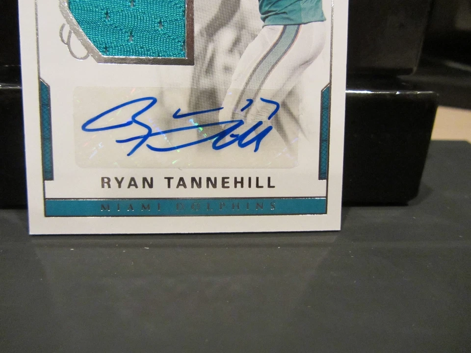 National Treasures Autograph Jersey Dolphins Ryan Tannehill  24/49  2016 - Image 2 of 4