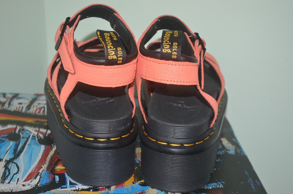 Dr. Martens Blaire Quad Leather Strap Platform Sandals