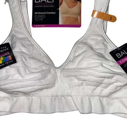 Bali Bra Wirefree Cool Comfort Seamless All Around Striped Soft Flex Fit DF3484 - Picture 11 of 48