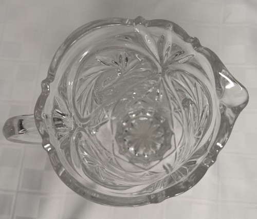Avitra Crystal Co.Royal Pinwheel Pattern 24 oz Pitcher Vintage USA u-8F EUC - Picture 5 of 6